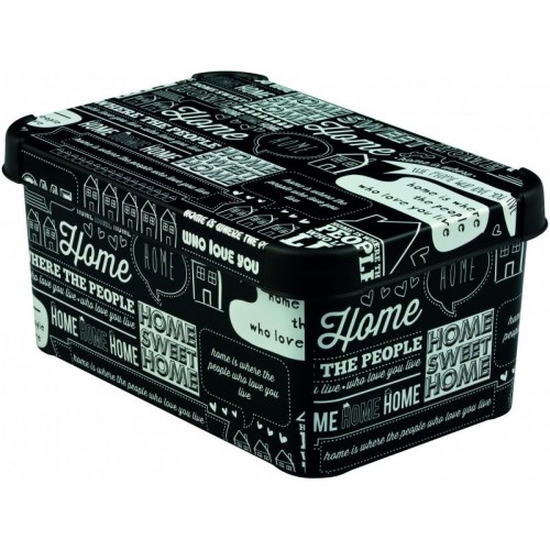 CURVER HOME S úložný box 29,5 x 13,5 x 19,5 cm černý 04710-H12