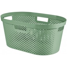 CURVER INFINITY 39L Koš na čisté prádlo, recyklovaný plast, zelený 04755-S86