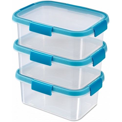 CURVER SMART FRESH 3x1,2L set dóz 20x15x26cm transparent/modrá 08997-284 CURVER SMART FRESH 3x1,2L set dóz 20x15x26cm transparent/modrá 08997-284