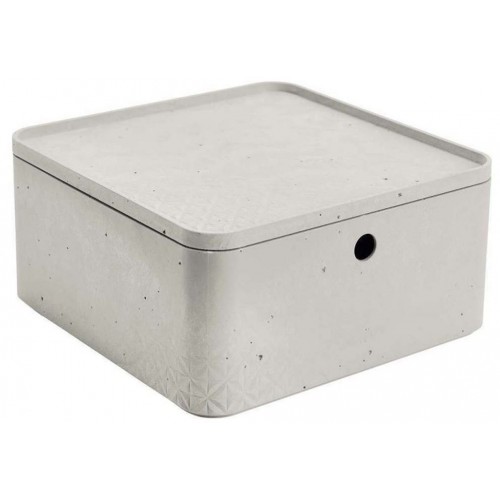 CURVER BETON L 8,5L úložný box s víkem 28x28x14cm 04778-021