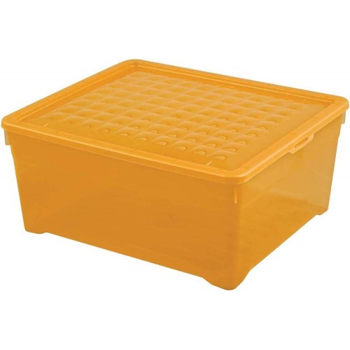 CURVER úložný box, 17 x 40 x 34 cm, 18 l, transparentní oranžová, 03002-250
