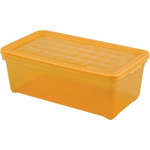 CURVER úložný box, 13 x 34 x 20 cm, 5,7 l, transparentní oranžová, 03003-250