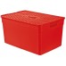 CURVER úložný box PIXXEL, 49,8 x 26 x 33,2 cm, 30l, tmavě červená, 03565-416