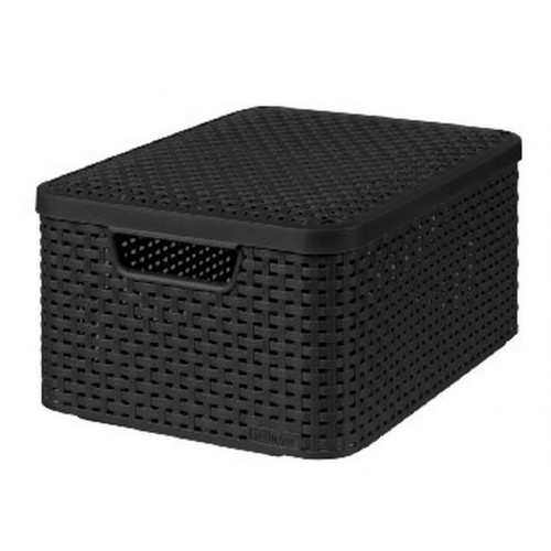 CURVER úložný box RATTAN M, 39,3 x 29,3 x 18,7 cm, černá, 03618-308 CURVER úložný box RATTAN M, 39,3 x 29,3 x 18,7 cm, černá, 03618-308