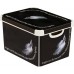 VÝPRODEJ CURVER úložný box DECO - L - ANGEL, 39,5 x 25 x 29,5 cm, černá, 04711-A59, BEZ VÍKA, POŠKRÁBANÉ