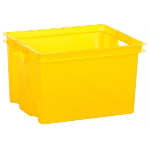 CURVER úložný box Crownest 30 l žlutý transparentní