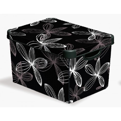 CURVER box úložný dekorativní L BLACK LILY, 25 x 39,5 x 29,5 cm, 04711-D66