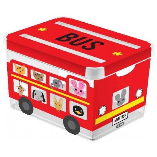 CURVER box úložný dekorativní L MILKY BUS, 39,5 x 24,0 x 29,5 cm, 04711-B05