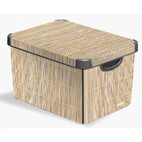 CURVER box úložný dekorativní S BAMBOO, 13,5 x 29,5 x 19,5 cm, 04710-D67 CURVER box úložný dekorativní S BAMBOO, 13,5 x 29,5 x 19,5 cm, 04710-D67