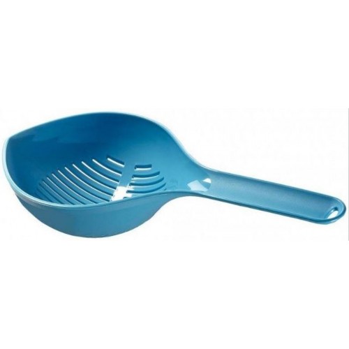 CURVER ESSENTIALS Cedník s rukojetí 33 x 14 x 7 cm modrý 00734-656