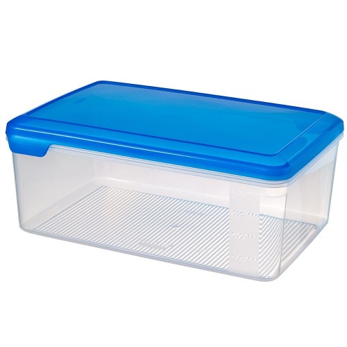 CURVER FLEXI CHEF dóza na potraviny, 12 x 30 x 20 cm, 5,2 l, transparentní/modrá, 00384-281