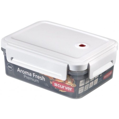 CURVER Potravinová dóza AromaFresh Premium, 20 x 15 x 8,1 cm, 1,5 l, transparentní, 00379-540