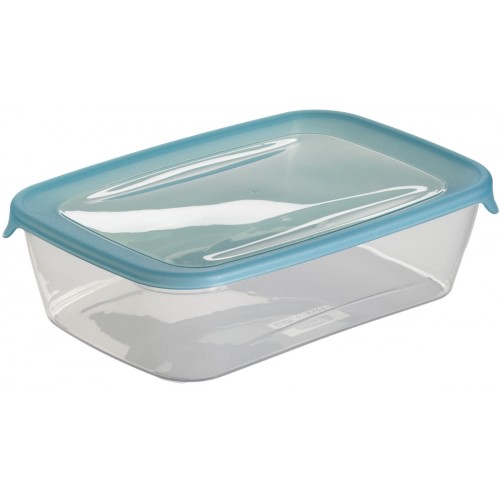 CURVER Dóza na potraviny Fresh&Go obdélník, 7,2 x 25,6 x 16,7 cm, 2l, modrá/transparentní, 00555-051 CURVER Dóza na potraviny Fresh&Go obdélník, 7,2 x 25,6 x 16,7 cm, 2l, modrá/transparentní, 00555-051