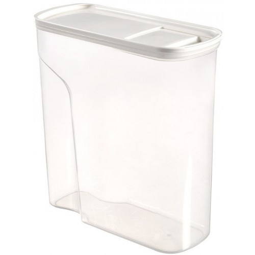 CURVER Dóza na potraviny, 19,3 x 8,7 x 20,6 cm, 2 l, transparentní/bílá 04346-129