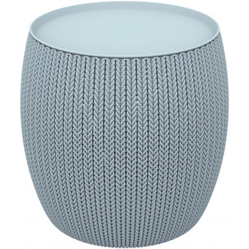 KETER KNIT stolek s úložným prostorem, 40,6 x 40,6 x 41,4 cm, modrá 17203083 KETER KNIT stolek s úložným prostorem, 40,6 x 40,6 x 41,4 cm, modrá 17203083