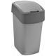 CURVER FLIP BIN 10L Odpadkový koš 35 x 18,9 x 23,5 cm stříbrná/šedá 02170-686