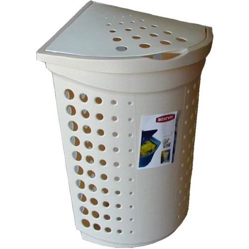 CURVER Koš na prádlo rohový, 47,8 x 41,4 x 58,8 cm, 40 l, savana, 05021-704