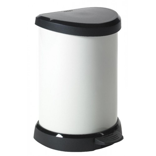 CURVER Odpadkový koš DECOBIN Pedal, 44,8 x 30,8 x 28,1 cm, 20 l, krémový, 02120-930