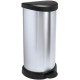 CURVER DECO BIN 40L Odpadkový koš 30,9 x 34,9 x 69,7 cm stříbrný 02150-582