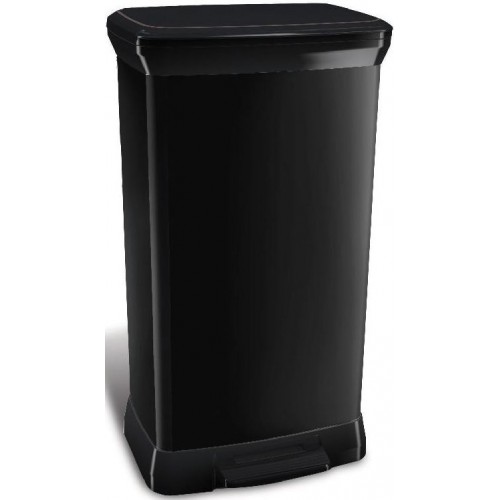CURVER Odpadkový koš DECOBIN Pedal, 73 x 39 x 29 cm, 50 l, černý, 02162-929