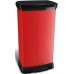 CURVER Odpadkový koš DECOBIN Pedal, 73 x 39 x 29 cm, 50 l, červený, 02162-931