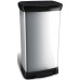 CURVER DECO BIN 50L Odpadkový koš 39 x 29 x 73 cm stříbrný 02162-582