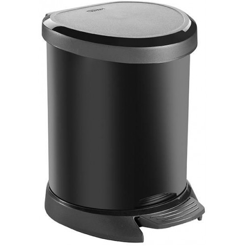 CURVER Odpadkový koš DECOBIN Pedal, 27,7 x 24,6 x 21 cm, 5 l, černý, 02160-571