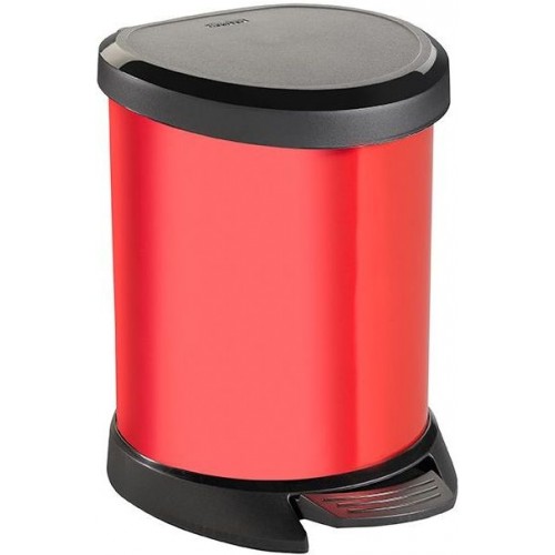 CURVER Odpadkový koš DECOBIN Pedal, 27,7 x 24,6 x 21 cm, 5 l, červený, 02160-693