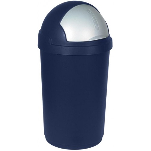 CURVER Odpadkový koš ROLL TOP, 39,1 x 39,1 x 74 cm, 50 l, modře stříbrný, 03931-266
