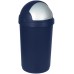 CURVER Odpadkový koš ROLL TOP, 39,1 x 39,1 x 74 cm, 50 l, modře stříbrný, 03931-266