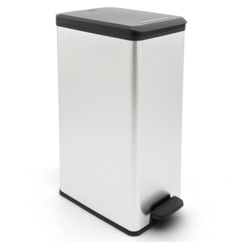 CURVER SLIM BIN odpakový koš, 60,7 x 25 x 39,3 cm, 40 l, stříbrná, 02340-582