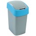 CURVER FLIP BIN 25L Odpadkový koš 47 x 26 x 34 cm stříbrná/modrá 02171-734