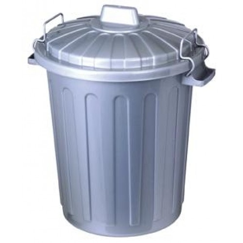 CURVER Popelnice CHARLIE, 43 x 57 cm, 46 l, stříbrná, 04126-108