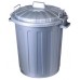 CURVER Popelnice Hercules, 51,5 x 51,5 x 66 cm, 70 l, stříbrná, 04124-108