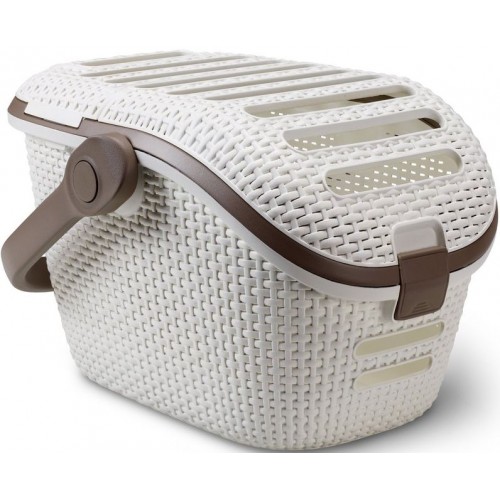 VÝPRODEJ CURVER Přepravní box pro domácí mazlíčkyRattan Vintagemocha, R__00616-P16 PRASKLÝ