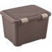 VÝPRODEJ CURVER RATTAN STYLE úložný box, 49 x 40 x 34 cm, 43 l, hnědý, 00711-210, BEZ VÍKA