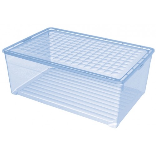 CURVER Úložný box, 23 x 60 x 39 cm, 45,0 l, transparentní modrý, 03008-084