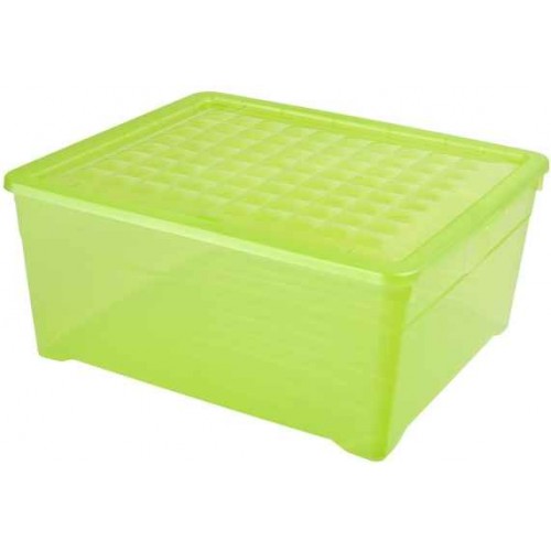 CURVER set 3ks úložných boxů, 25 x 39 x 33,5 cm, 18,5 l, transparentní zelený, 08938-512