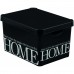 CURVER úložný box DECO -L - HOME, 39,5x29,5x25 cm, černá, 04711-H09