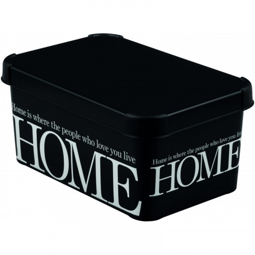 VÝPRODEJ CURVER úložný box DECO - S - HOME, 29,5 x 13,5 x 19,5 cm, 04710-H09 ODŠTÍPLÝ PLAST