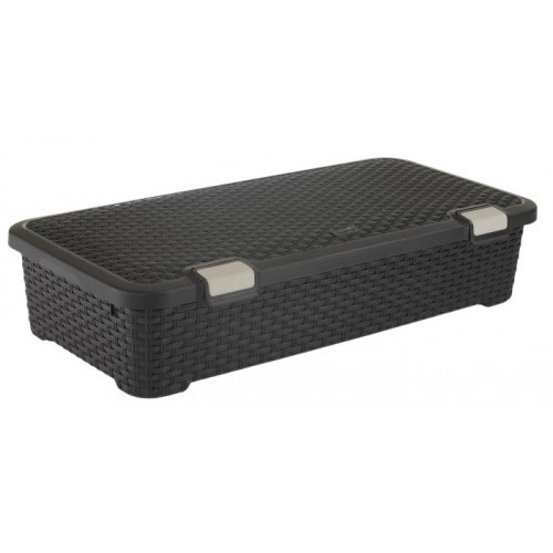 CURVER box úložný pod postel rattan, 80 x 40 x 19 cm, 42 l , hnědý, 01704-210