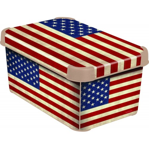 CURVER AMERICAN S box úložný dekorativní 29,5 x 19,5 x 13 cm 04710-A33