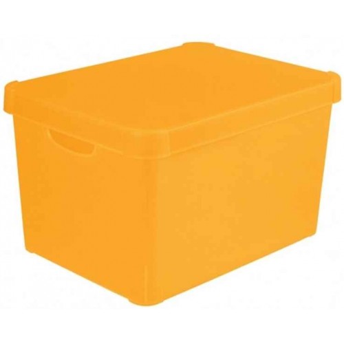 CURVER box úložný STOCKHOLM L, 39,5 x 29,5 x 25 cm, oranžový, 04711-250
