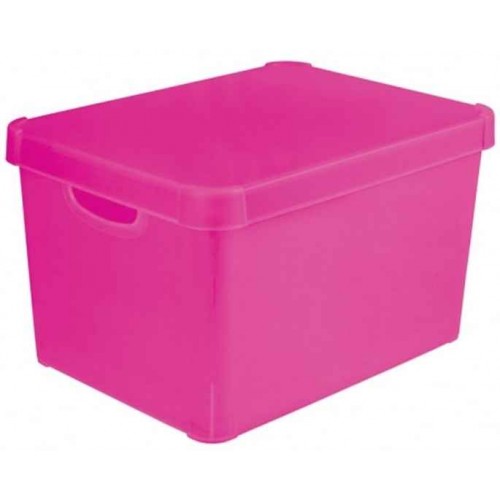 CURVER box úložný STOCKHOLM L, 39,5 x 29,5 x 25 cm, růžový, 04711-325 CURVER box úložný STOCKHOLM L, 39,5 x 29,5 x 25 cm, růžový, 04711-325
