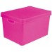 CURVER box úložný STOCKHOLM L, 39,5 x 29,5 x 25 cm, růžový, 04711-325