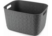 CURVER SOFTEX L 19L Košík 37,9 x 29,2 x 22,1 cm, tmavě šedý 00574-Z68