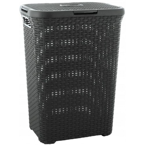 CURVER STYLE 60L Koš na špinavé prádlo 44,8 x 61,5 x 34,1 cm, tmavě šedý 00707-308