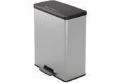 CURVER DECO BIN 65L Odpadkový koš 48,6 x 31,6 x 61,5 cm stříbrný 01128-C70