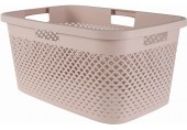 CURVER PURE 47L Koš na čisté prádlo 60 x 40 x 28 cm, růžová 01917-Q70