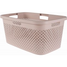 CURVER PURE 47L Koš na čisté prádlo 60 x 40 x 28 cm, růžová 01917-Q70